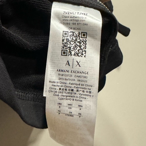 Armani Exchange CREW NECK SWEATSHIRT - Picture 4 of 4